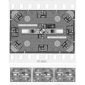 Scan Film Sharp with Vlads Focus Checker. 35 mm High-Resolution Calibration Target Chart for Camera Scanning. Explore The Full Potential of Your Lens – Sharpness and Resolution. Frames per Strip 3.