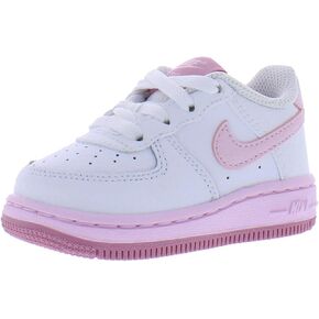 Nike Force 1 Baby/Toddler Shoes (CZ1691-107, White/Pink Foam -Elemental Pink)