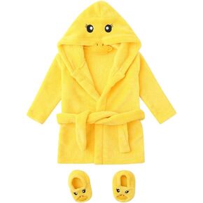 Outfits Girls Infant Bathrobes Boys Hoodie Cartoon Sleepwear+Footwear Flannel Boys Outfits&Set Beach Clothes Boys