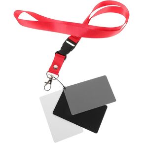 Portable Grey White Balance Card Grey Black White Photography Cards for Accurate Exposure for Outdoor Use and Versatile Scenarios