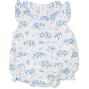 Kissy Kissy Baby Girls Infant Heavenly Hydrangeas Blue Print Bubble