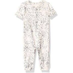 PJ Salvage baby-girls Kids' Sleepwear Short Sleeve Peachy Romper