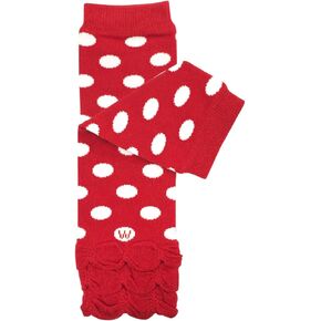 Wrapables baby-girls Ruched and Dots Baby Leg Warmers