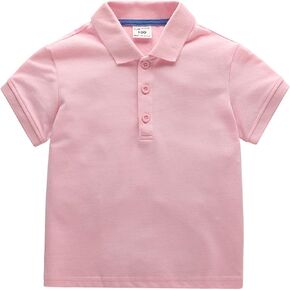 Boys Kids Baby and Toddler Uniform Pique Polo Shirt Pique Polo T-Shirt Tops Summer Clothes The 𝐂hildren's 𝐏lace