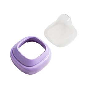 Hegen Baby Bottle Collar and Transparent Cover (Purple)