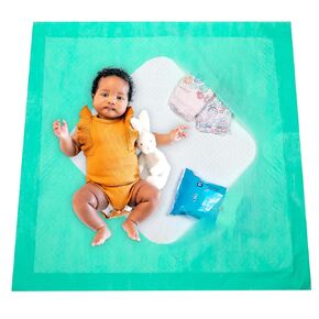 Potty Pad with Pockets-(31"x 31") XL Disposable Changing Pad Liners. Pockets Can Hold Baby Essentials. Premium-Soft & Absorbent for Babies & Toddlers. Portable-Perfect for Parents on The Go! 30 Pack.