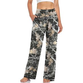 UEU Women's Plus Size High Waisted Yoga Pants Dance Casual Loose Fit Sweatpants Comfy Lounge Pajama Bottoms Stretch Pant with Pockets in Kuwait