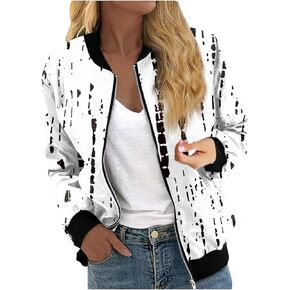 ChicCrate Today Deals Prime,Spring Sale 2025 Race Car Jacket Fall Jackets for Women Trendy Winter Maternity Scrubs Womens Blazer Sports Plaid Shacket with Hood Coatigan(White,XXL)