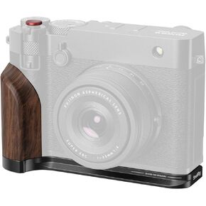 HANDGRIP SMALLERIG خشبي ل FUJIFILM GFX100RF ، لوحة تركيب الشكل L مع قبضة مزدوجة (أمامية وخلفية) ، لوحة إطلاق سريعة مدمجة ل ARCA ، زر الغالق ، الوزن 0.15 رطل/70 جرام ، الفضة-5265 in Kuwait