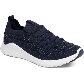 Aetrex Women's Carly Sparkle Orthopedic Arch Support Knit Sneakers for Women - Plantar Fasciitis Relief Womens Sneakers w/ Lace up