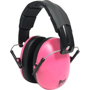 Banz Kidz Earmuffs 2 سنوات وأكبر - PETAL PINK - ضوضاء عالية لإلغاء سماعات الرأس للأطفال ودافع أذن طفل ، حجم قابل للتعديل
