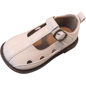 Toddler Girl Mary Jane Dress Shoes Hollowed Slip On Shoes School Oxfor𝐝 Flat𝐬 for Girl Part𝐲 Shoes Girl Cheer Sliders