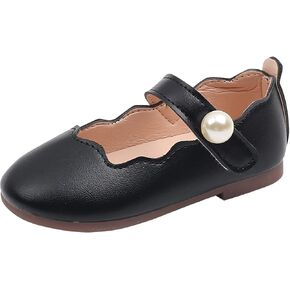 Toddler Flower Girls Dress Shoes, Mary Jane Ballet Flats for Party School Wedding Girls Low Heels Shoes