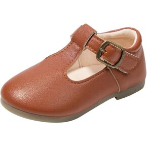 Toddler Girl Mary Jane Dress Shoes School Oxford Flats for Girl Wedding Party Shoes T-Strap Kids Uniform Shoes