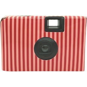 135 Film Camera Striped Pattern Point and Cameras Nostalgic Boyfriend Girlfriend Graduation