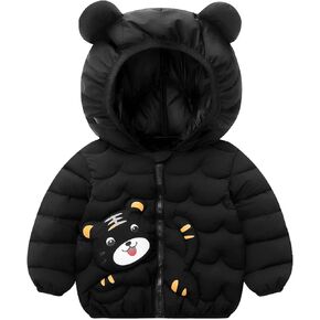 Toddler Baby Winter Down Coats Cute Ears Coats With Hoods Lightweight Kids Jacket Water Snowsuit Long Boys Winter Coats