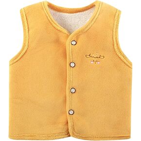 Unisex Baby Boys Girls Sweater Vest Knitted Soft Button Down Sleeveless Waistcoat Vest Infant Basic Fall Spring Outfits