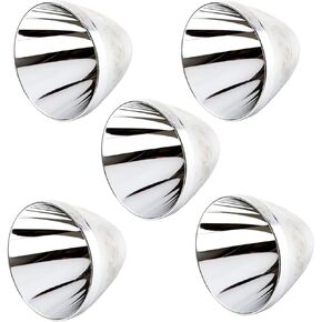 JOEBO Microscope Kit 5pcs S5 20mm Aluminum Smooth Reflector Flashlight Reflective Cup Reflector Bow Microscope Lens Adapters