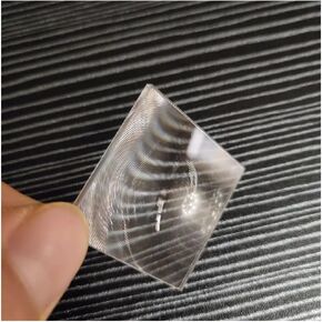 Microscope Kit 30x30 Small Optical PMMA Plastic Fresnel Lens Solar Focal Length 28mm DIY Projector Lens Plane Magnifier, Solar Concentrator Microscope Lens Adapters(28MM)