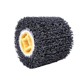 2-Pack Strip & Clean Abrasive Drum, 40 Grit Wire Drawing Burnishing Polishing Wheel – Removes Paint, Cleans Rust, Scale, Welds, Oxidation, 4.5" x 4" x 3/4" (115x100x19mm)