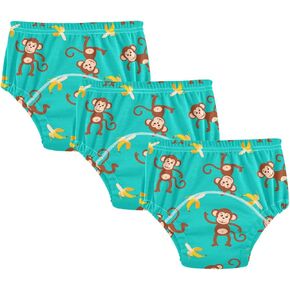 Toddler Potty Training Underwear Cotton Absorbent Soft Baby Girl Boy Potty Training Pant 2t-5t