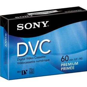 Premium-Grade miniDV Videocassette - 60 min, Single