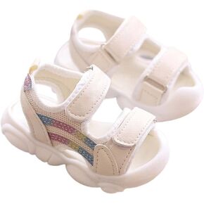 Toddler Infant Open Toe Sandals Summer Breathable Anti Slip Soft Sole Outdoor Beach Shoes for Boys Girls Unisex