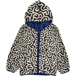 CHIFIGNO Game Controllers Toddler Boy Hoodies Toddler Zip up Hoodie Boy Winter Coat Thick Warm Outerwear 3T