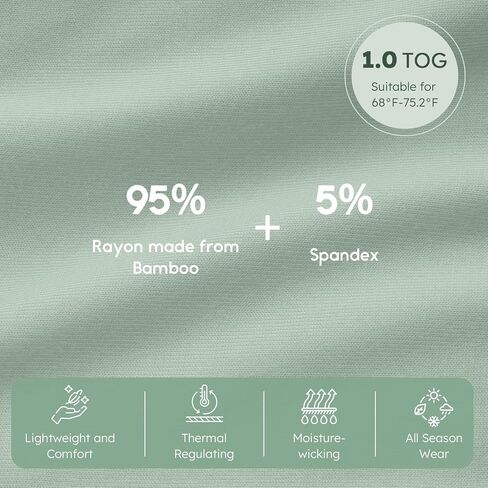 Yoofoss Rayon مصنوع من Bamboo Baby Sleep Kit 6-12 شهر in Kuwait