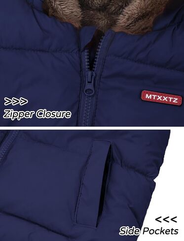 Happy Cherry Boys & Girls Winter Fleece Vest Reversible Hooded Sleeveless Jacket Coat Outerwear with Pockets in Saudi Arabia