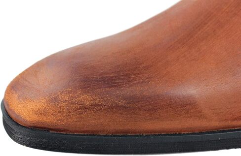 COWSDELLA Men's Ankle Chelsea Heel Combat Casual Walking Dress Boots Side Zipper CD-JY018-R in Kuwait