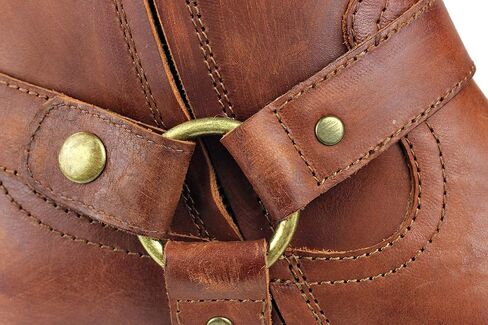 COWSDELLA Men's Ankle Chelsea Heel Combat Casual Walking Dress Boots Side Zipper CD-JY018-R in Kuwait