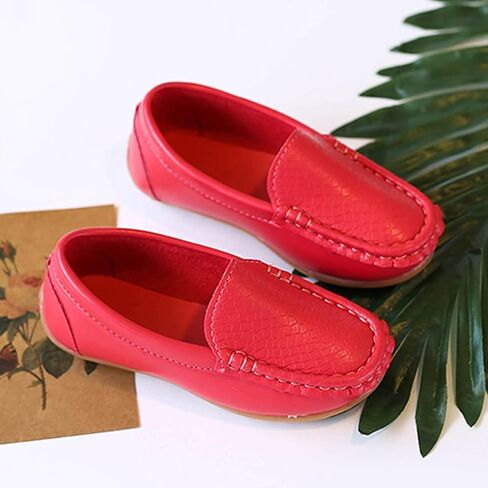 Toddler Boys Dress Shoes Kids Little Girls Flat Shoes School Shoes Solid Soft Slip On Comfy Oxford Casual Loafers in Saudi Arabia