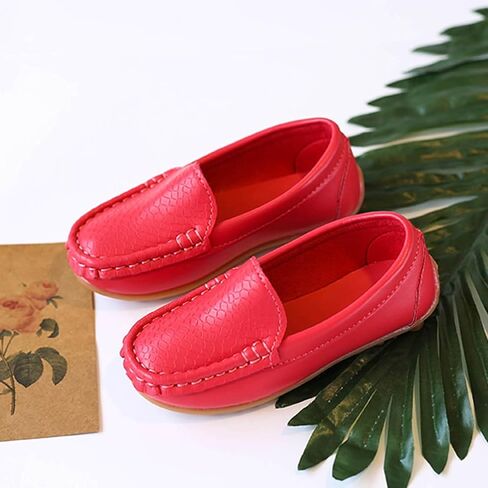 Toddler Boys Dress Shoes Kids Little Girls Flat Shoes School Shoes Solid Soft Slip On Comfy Oxford Casual Loafers in Saudi Arabia