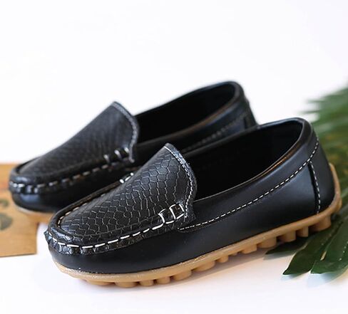Toddler Boys Dress Shoes Kids Little Girls Flat Shoes School Shoes Solid Soft Slip On Comfy Oxford Casual Loafers in Saudi Arabia