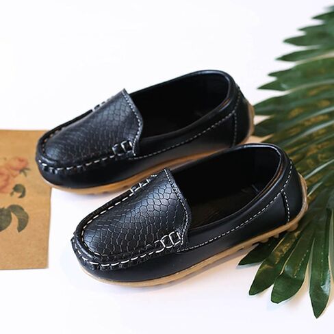 Toddler Boys Dress Shoes Kids Little Girls Flat Shoes School Shoes Solid Soft Slip On Comfy Oxford Casual Loafers in Saudi Arabia