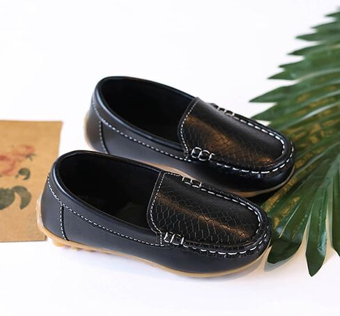 Toddler Boys Dress Shoes Kids Little Girls Flat Shoes School Shoes Solid Soft Slip On Comfy Oxford Casual Loafers in Saudi Arabia