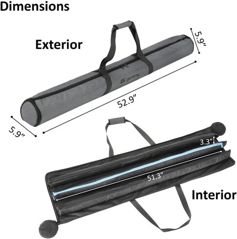 RGB Pixel LED Tube Light Carry Bag, Stores Four 4' Lights | Water-Resistant Cordura Fabric, Protective & Durable with Separate Padded Pockets, Padded Handle Wrap, and Power Adapters in Saudi Arabia