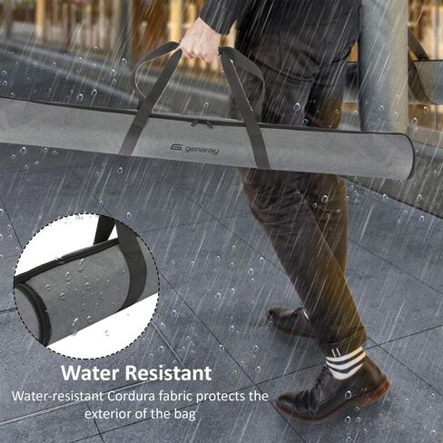 RGB Pixel LED Tube Light Carry Bag, Stores Four 4' Lights | Water-Resistant Cordura Fabric, Protective & Durable with Separate Padded Pockets, Padded Handle Wrap, and Power Adapters in Saudi Arabia