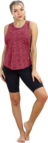 قميص بدون أكمام للتمرين من آيسي زون للنساء - ملابس رياضية برباط خلفي للتمارين الرياضية واليوجا وقمصان للجري والجيم (عبوة من قطعتين) in Kuwait