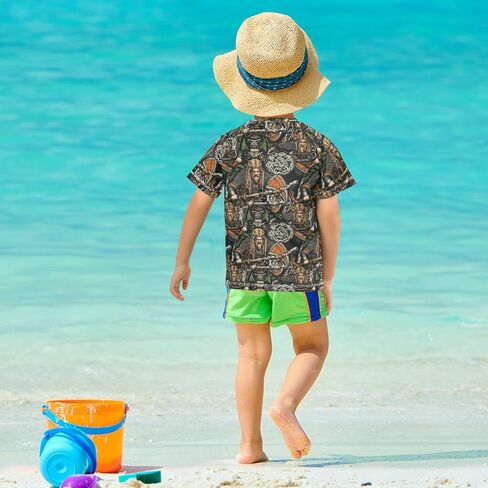 Little Girls Bathing Suitt Short Sleeve Swimsuit Kids Girls in Saudi Arabia