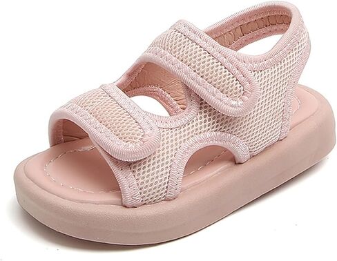 Girls Flatform Sandals Toddler Open Toe Two Adjustable Strapped Non-slip Sandals with Hook & Loop Kids Summer Shoes in Kuwait