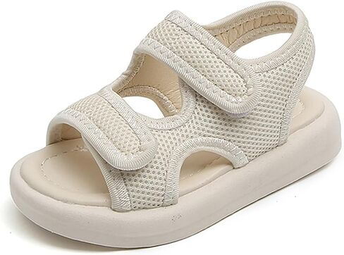 Girls Flatform Sandals Toddler Open Toe Two Adjustable Strapped Non-slip Sandals with Hook & Loop Kids Summer Shoes in Kuwait