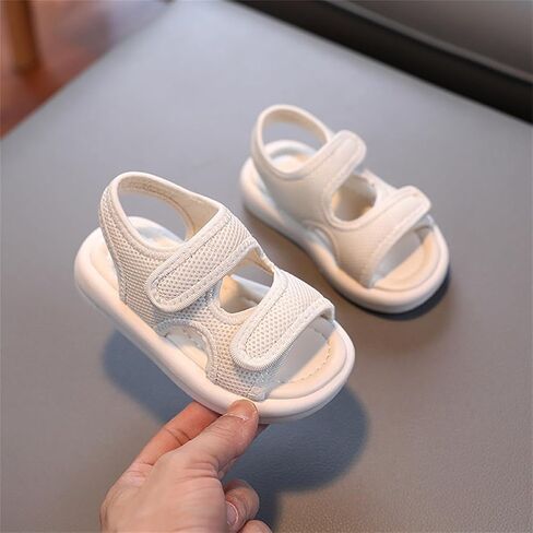 Girls Flatform Sandals Toddler Open Toe Two Adjustable Strapped Non-slip Sandals with Hook & Loop Kids Summer Shoes in Kuwait