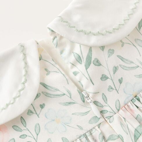 DAVE&BELLA Toddler Girls Boho Dress Sleeveless Floral Print Summer Princess Dress Baby Kids Casual Beach Sundress Playwear in Kuwait