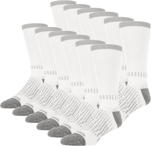 Wrangler - Peak Mens Crew Socks - Long Tube Half Cushion Mens Socks- Grey in Saudi Arabia