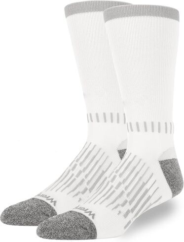 Wrangler - Peak Mens Crew Socks - Long Tube Half Cushion Mens Socks- Grey in Saudi Arabia