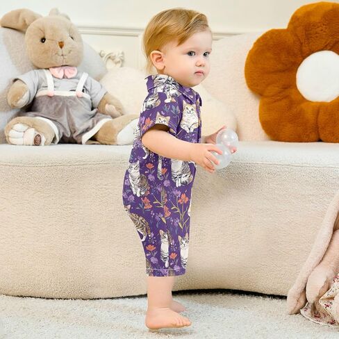 Cotton Baby Boy Clothes Polo Neck Short Leg Baby Boys Outfits for Summer in Kuwait