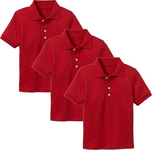 Galaxy by Harvic School Uniform Tagless Polo Tshirt for Toddlers 5-Pack (Sizes 2T - 4T) in Kuwait