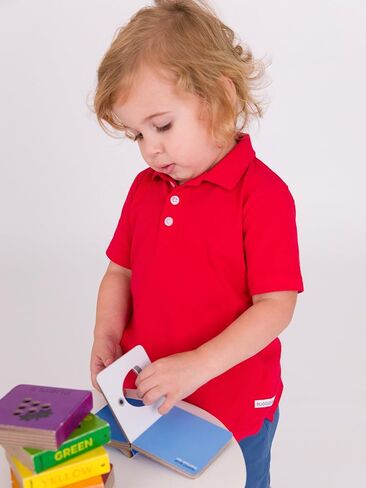 RUGGEDBUTTS Baby/Toddler Boys Short Sleeve Collared Neck Polo Shirt in Saudi Arabia